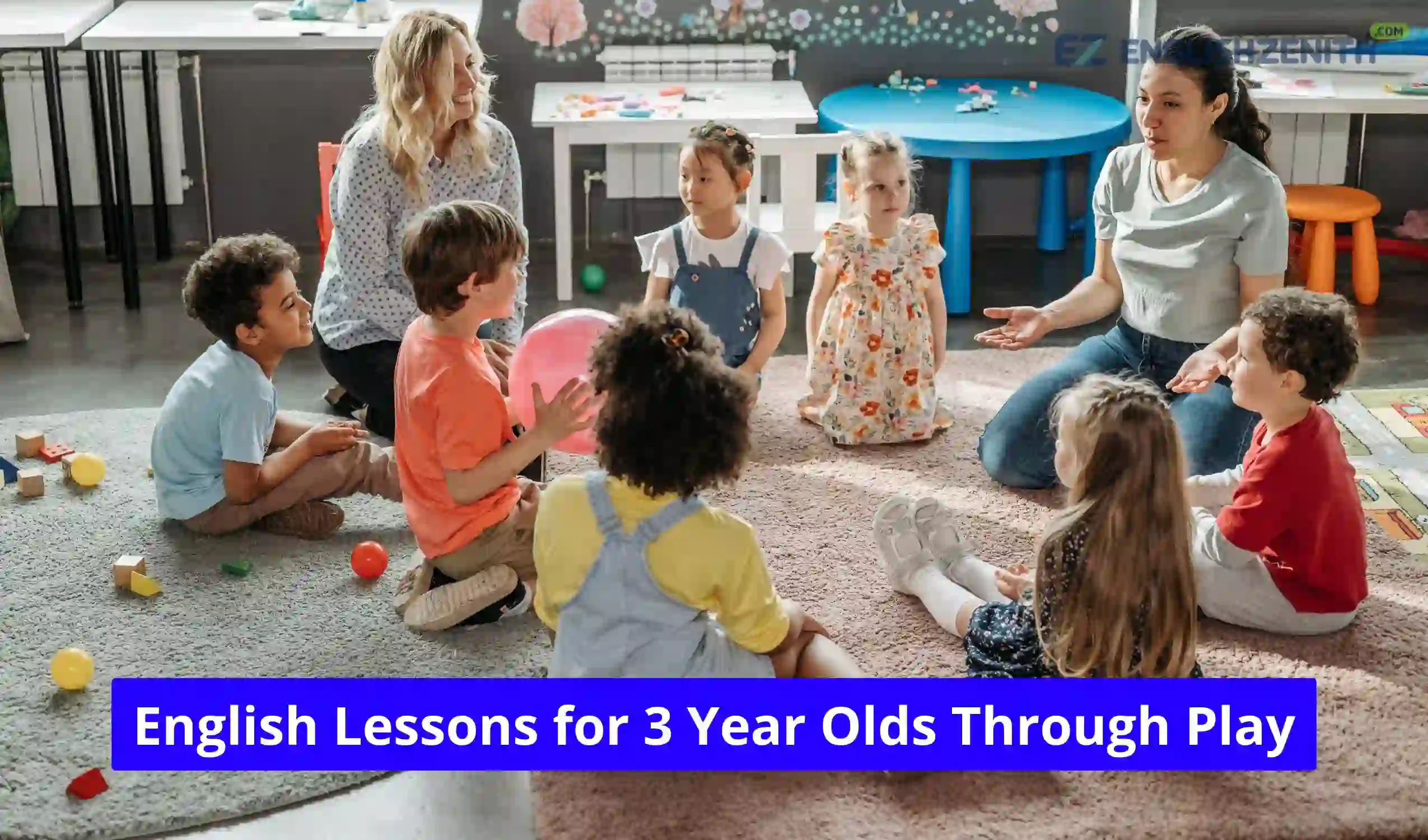 English Lessons for 3 Year Olds Through Play